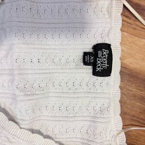 Beverly Hills Polo Club Cream Knit Top